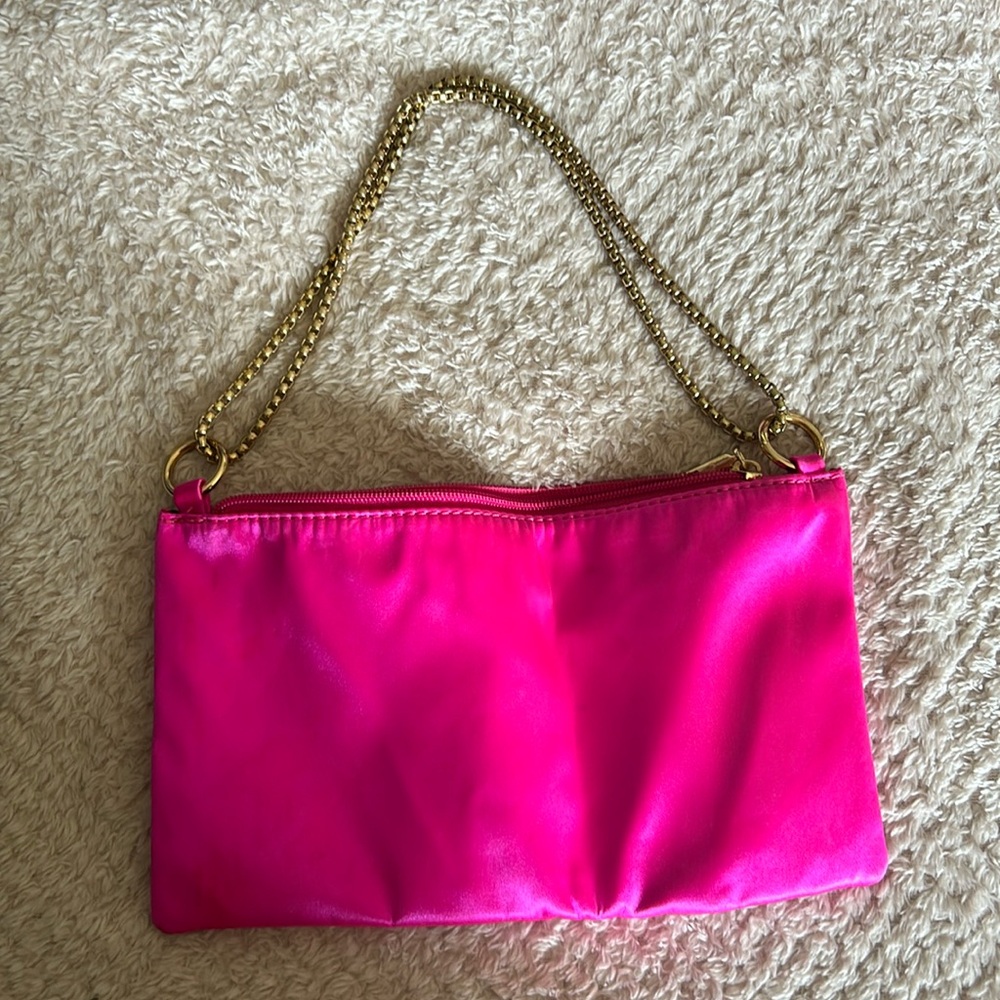 Hot pink shoulder bag